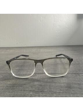 Nike Eyeglasses 7125 300 Grey Gradient Clear FRAMES ONLY 54-15-145 Square